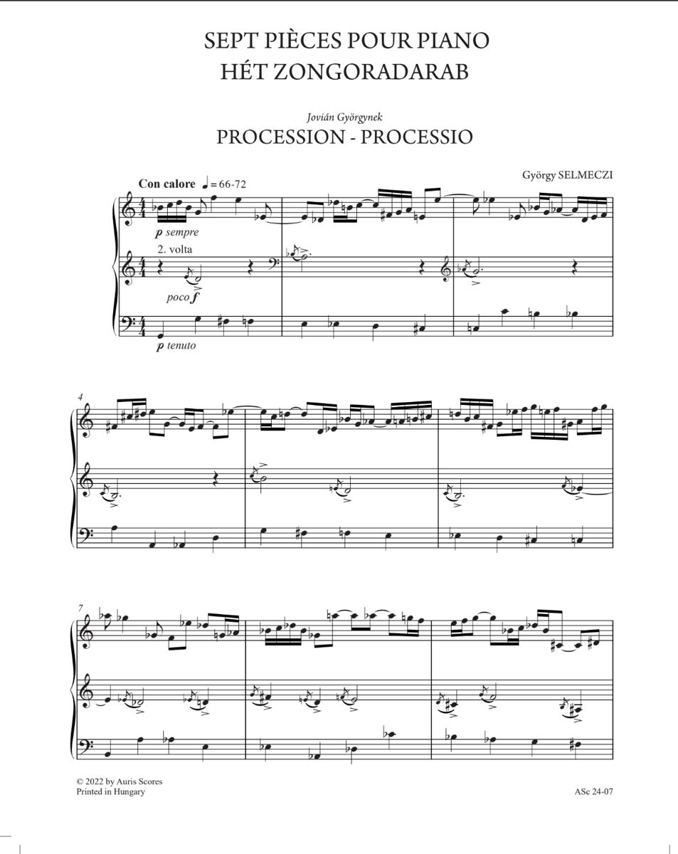 Seven Piano Peaces