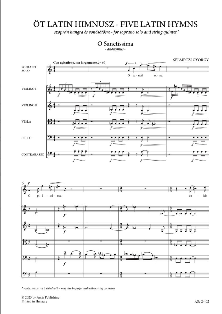 Five Latin Hymns